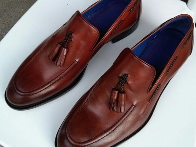 Bespoke shoes with buffalo leather